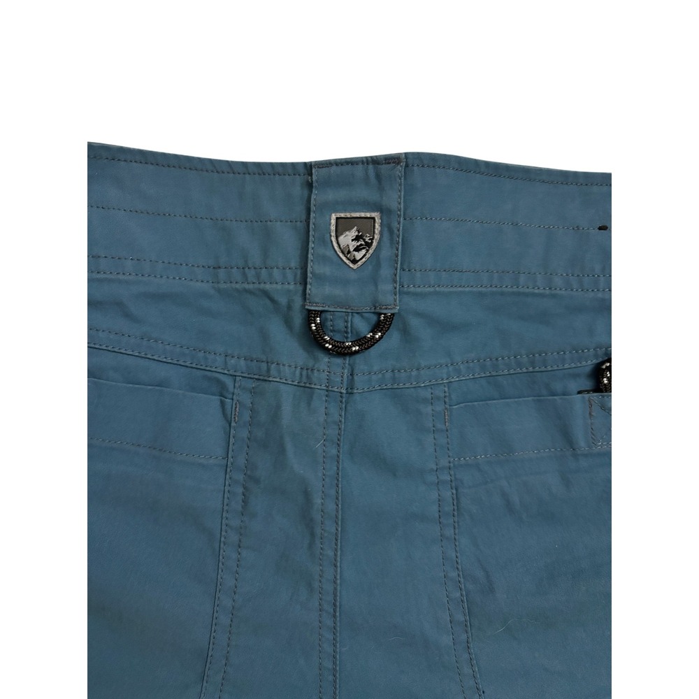 KÜHL Renegade Cargo Hiking Shorts Mens 33 Blue Outdoor Trail Utility Patina Dye - Picture 11 of 12